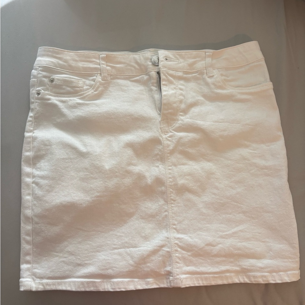 Vero Moda White Mini Skirt